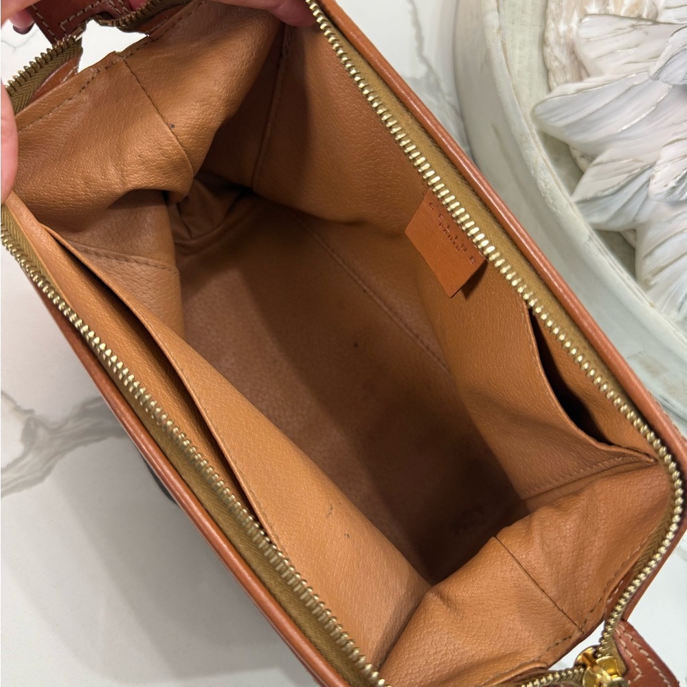 CELINE Macadam Triomphe COSMETIC Leather Pouch ✨ - Picture 9 of 12